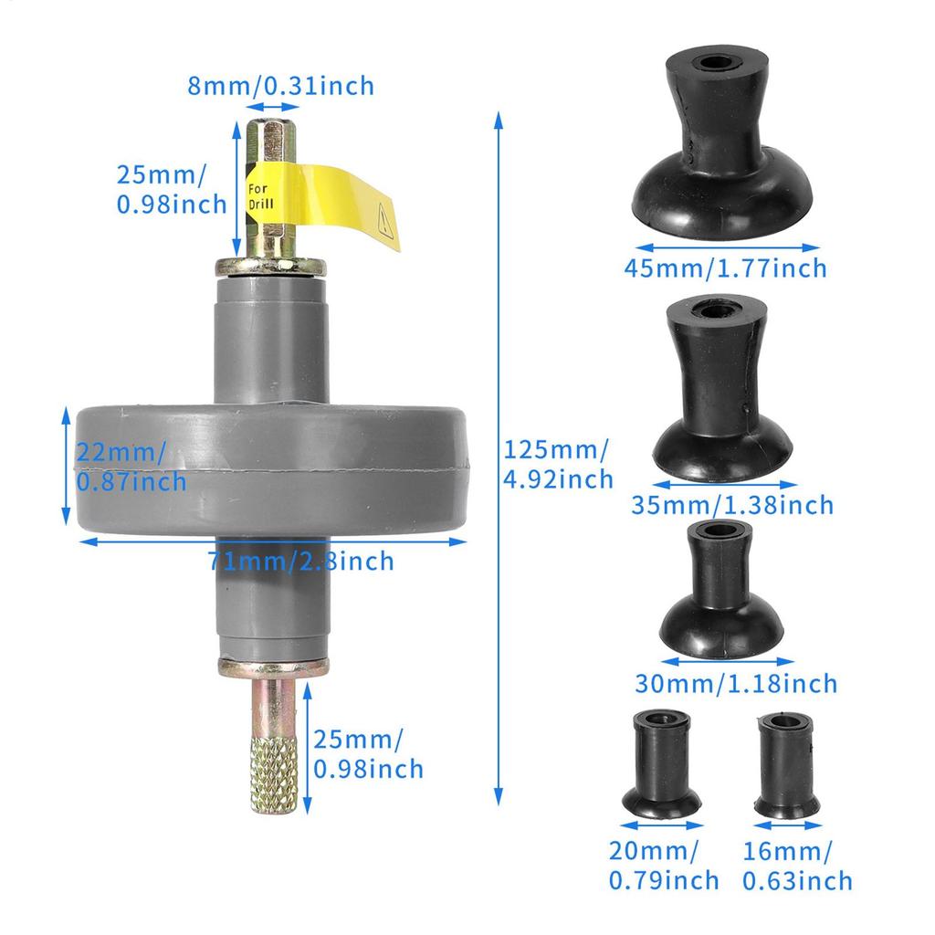 Valve Lapping Tool for Drill Complete Wear-Resistant Reusable Valve Maintenance Repair Tool for Automotive Vehicles Trailers RVs