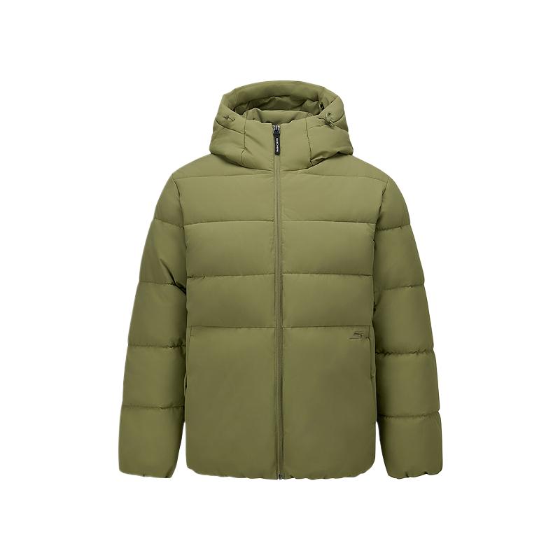 Skechers Comfort Sports Series Simple Comfortable Warm Breathable Water-Resistant Hooded Cotton Jacket Men jackets P425M201-05HR M