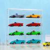1pc Plastic Stackable Display Stand and Storage Box for Toy Car Models - Transparent Showcase Organizer for Collectibles