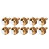 10pcs Watch Crown Spare Parts Noctilucence Stainless Steel Watch Head Replacement Accessories Gold 4.0mm