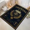 Argentina Football Emblem Themed Rug Design Non-slip Rug Suitable for Living Room and Bedroom Sofas