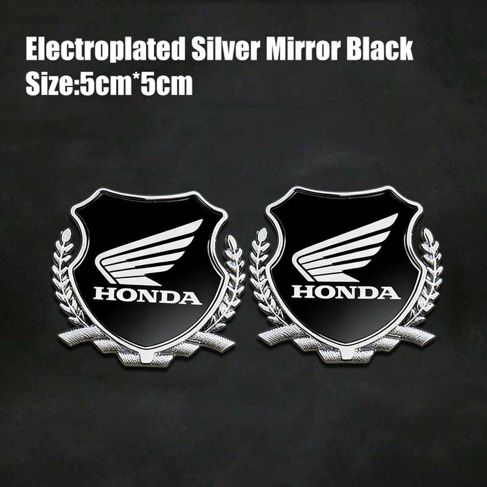 CNX1 Honda Wing Shield Emblem Sticker, 3D Metal Decorative Badge for Honda Motorcycle CBR CB Scooter Exterior Accessories