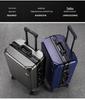 2025 Durable 20" Carry-on Aluminum Suitcase with Universal Wheels for Men and Women