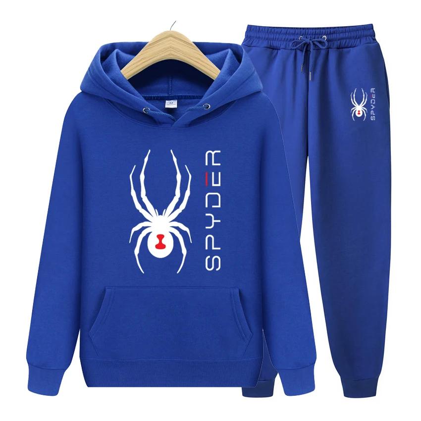 Korean Men's Hoodie Tracksuit Set 2PC Autumn Winter Men Hooded Sweatshirt +Pants Suit Male Casual Outfits Joggers Sets