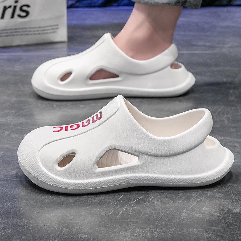 Men's Hollow-Out EVA Non-Slip Lightweight Summer Sandals Breathable Casual Beach Shoes