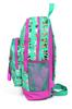 Sac à dos d'école Coral High Kids à quatre compartiments, vert aqua, rose fluo, motif chien, 23465