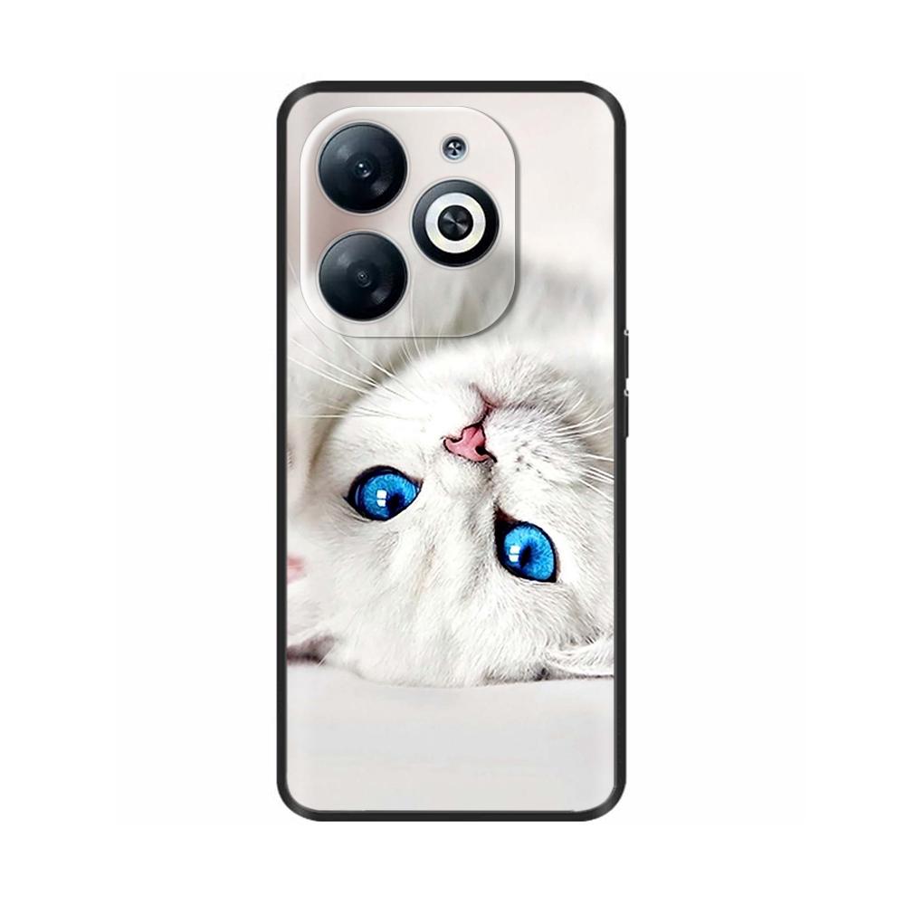 For Infinix Smart 8 Case Cover Funda Black Soft Silicone TPU Protective Phone Case For infinix Smart 8 Smart8 X6525 Bumper Coque
