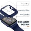 Tempered Glass+Cover PC bumper Screen Protector Case For Apple Watch Series 9 8 7 6 5 4 3 iWatch 45mm 41mm 44mm 40mm 42mm 38mm