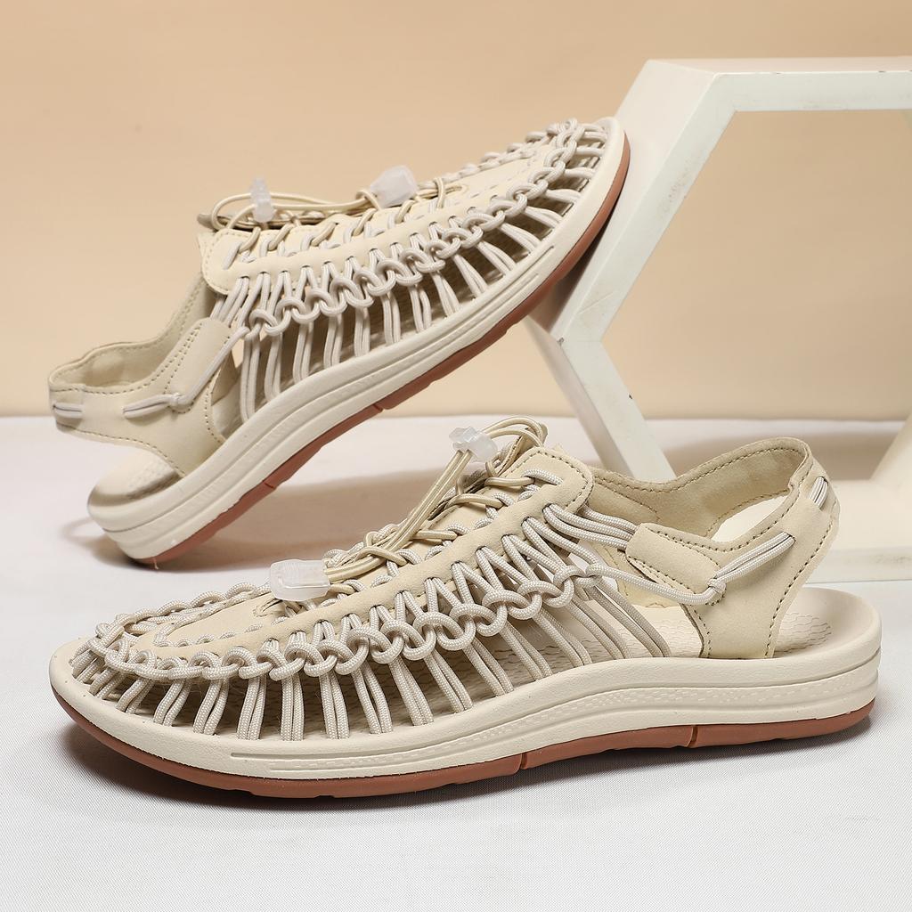 Summer Woven Men's and Women's Sandals Men's and Women's Beach Shoes Creek Shoes Large Size Outdoor Casual Shoes