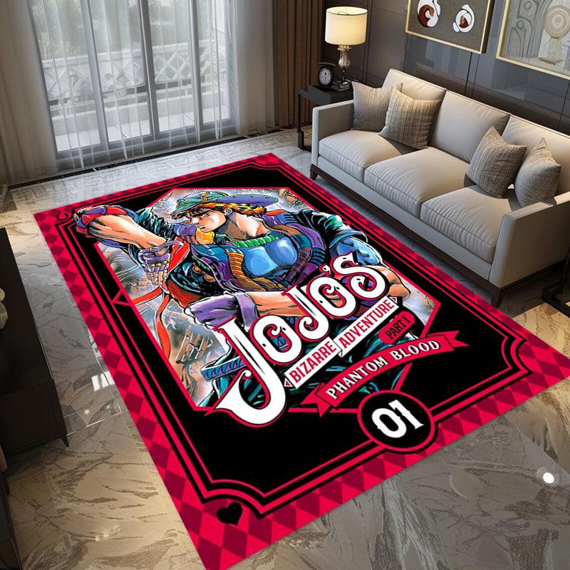 JoJo's Bizarre Adventure: Epic Characters Vibrant Art carpet Living room and bedroom mats printing Christmas gifts Fashion Art