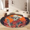 Cartoon Animal Bulldog Print Round Area Rug,Cartoon Animals Washable Circular Carpet Runner - Non Slip Circle Rug Carpet