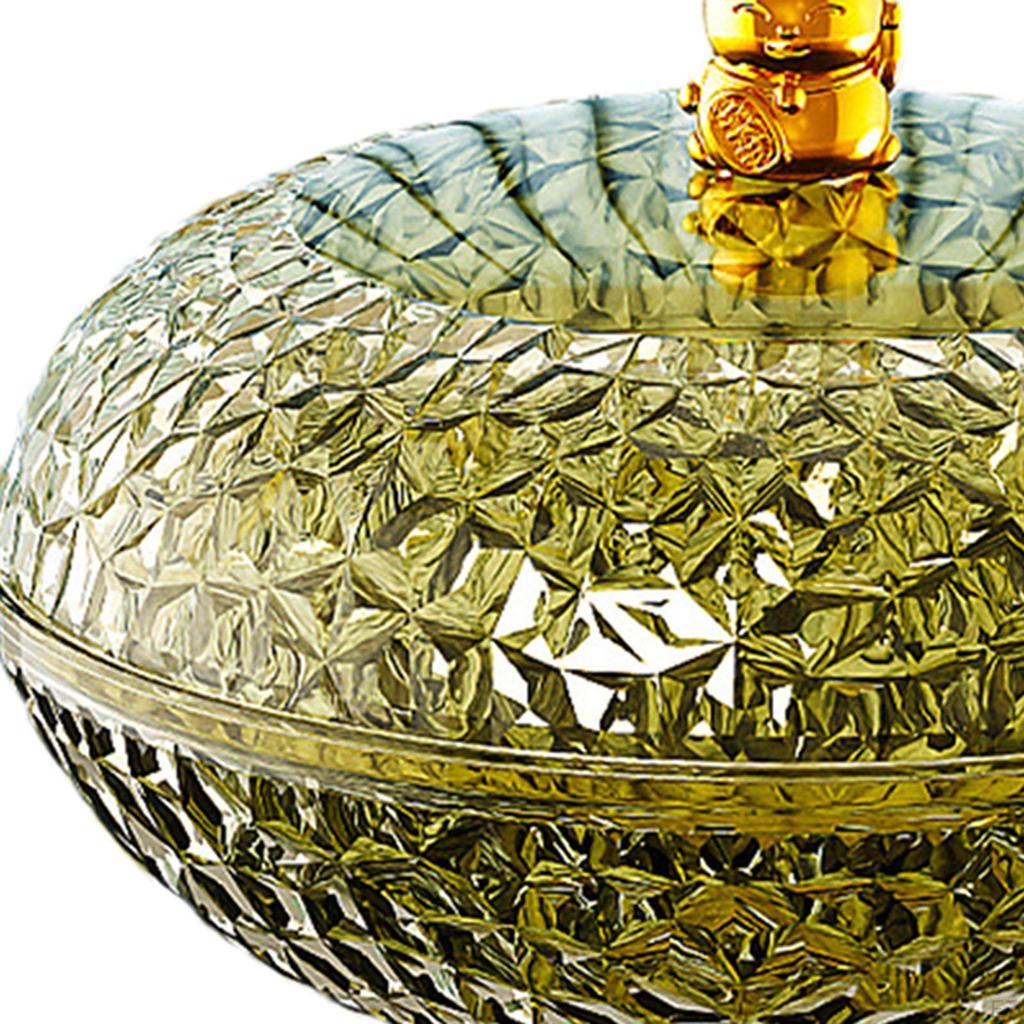 Countertop Fruit Bowl with Lid Basket Removable Holder, Plate for Party Wedding