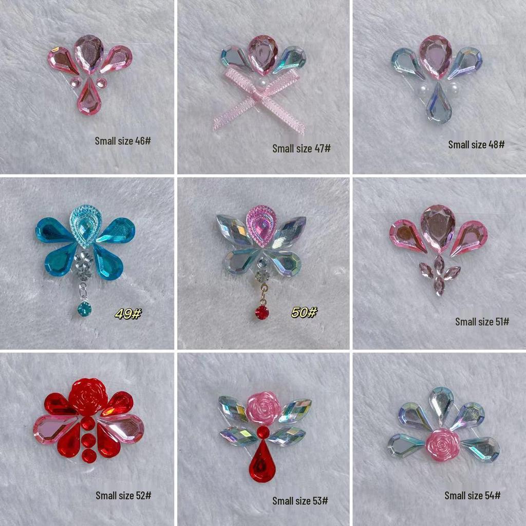 Kids' Hanfu Flower Forehead Tattoos: Ancient Style Adornment for Girls