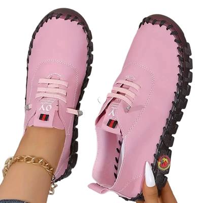 Atmungsaktive Sneaker Retro Übergröße Einzelne Schuhe für Damen Sneaker 2026 Neu Frühling Sommer Loafer Weichsohlige Römische