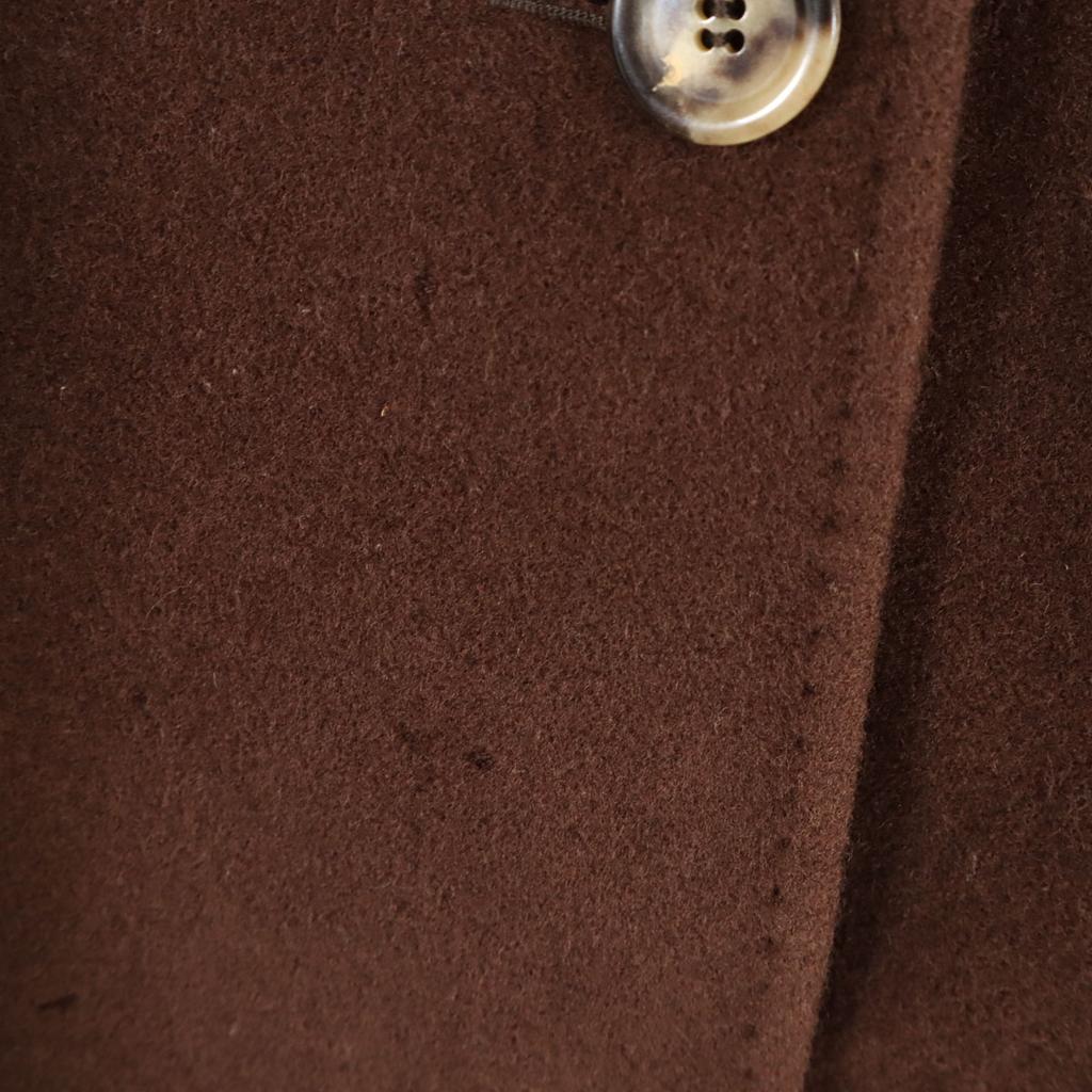 Herno Płaszcz ze stójką ze stali nierdzewnej z mieszanki kaszmiru Wyprodukowano we Włoszech 42 Brązowy Kobiety Używany