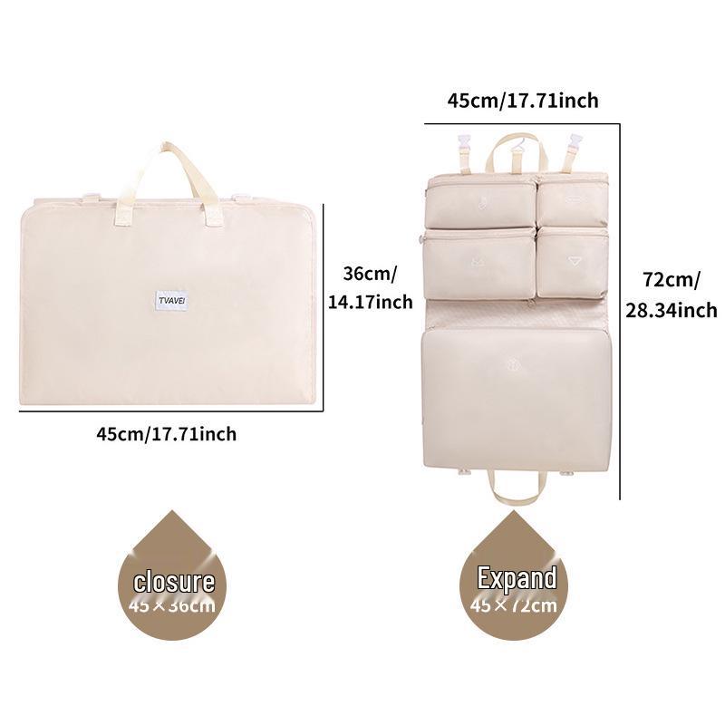 7-in-1 Travel Hanging Bag for Underwear and Clothing Storage