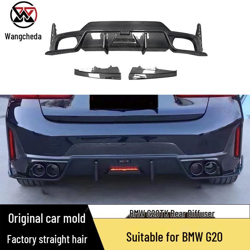 BMW 3 Series G20/G28 Carbon Fiber Rear Diffuser & Bumper Spoiler