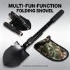 1Pc Multifunctional Mini Folding Shovel, Telescopic Military Spade, Camping Snow Scraper, Portable Garden Survival Digging Tool