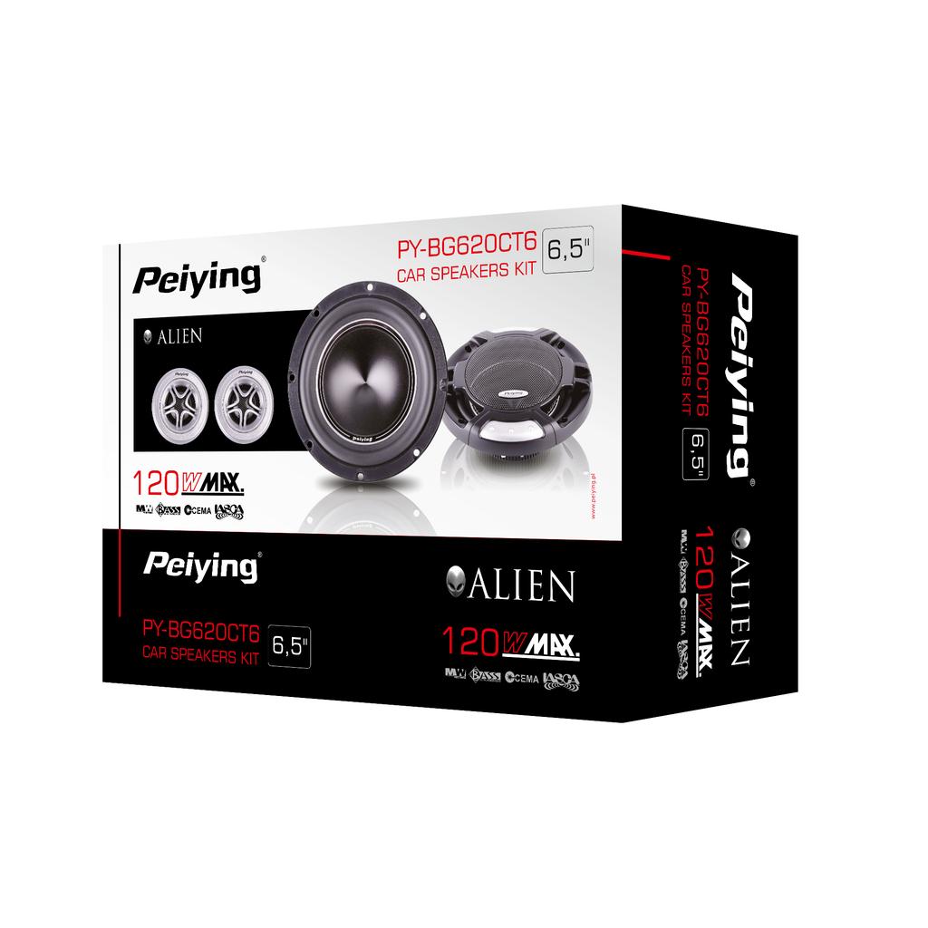 Peiying 6.5" Car Speaker Set 90 dB 4 Ohm 120 W