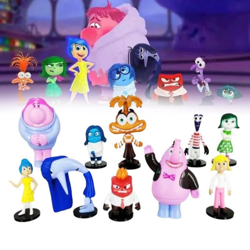 Colorful Pvc Brain Battle Figurines Set 10 Unique Cake Decoration Toys Bagged