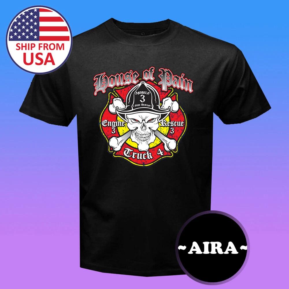 House Of Pain Mobile Fire and Rescue Men s Black Size S-5XL 4XL
