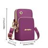 Multi Layer Mobile Phone Bag, Women's Cross Body Mini Bags, New Fashion Mom Mommy Coin Bag, Neck Hanging Running Zipper Arm Bag