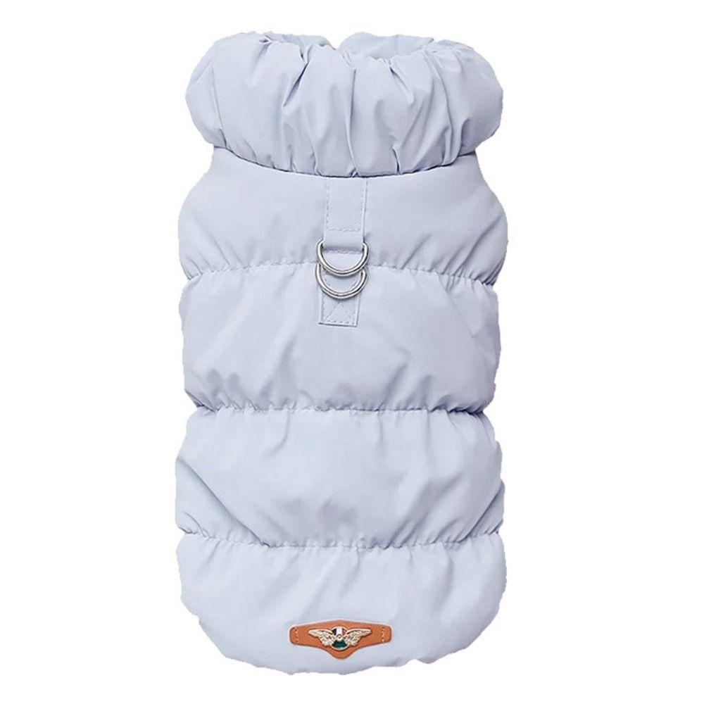 

Cotton Dog Winter Clothes D-ring Vest Cat Costumes New Pet Warm Jacket Chihuahua French Bulldog S-Color 1