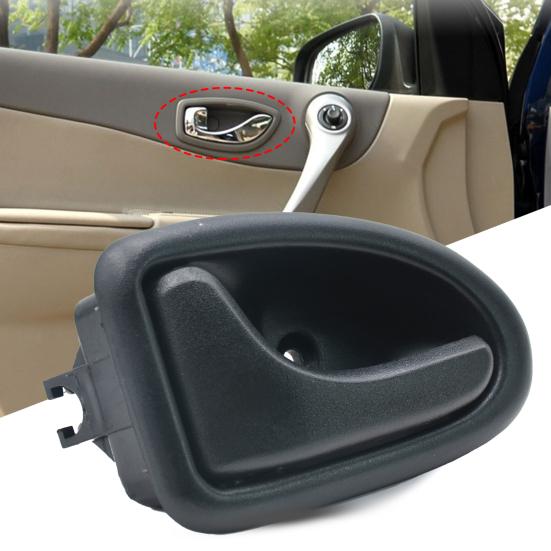 Inner Handle Durable Anti-corrosive Matte Black Left Side Car Interior Door Handle 8200646948 for Renault Clio 2 1998-2005