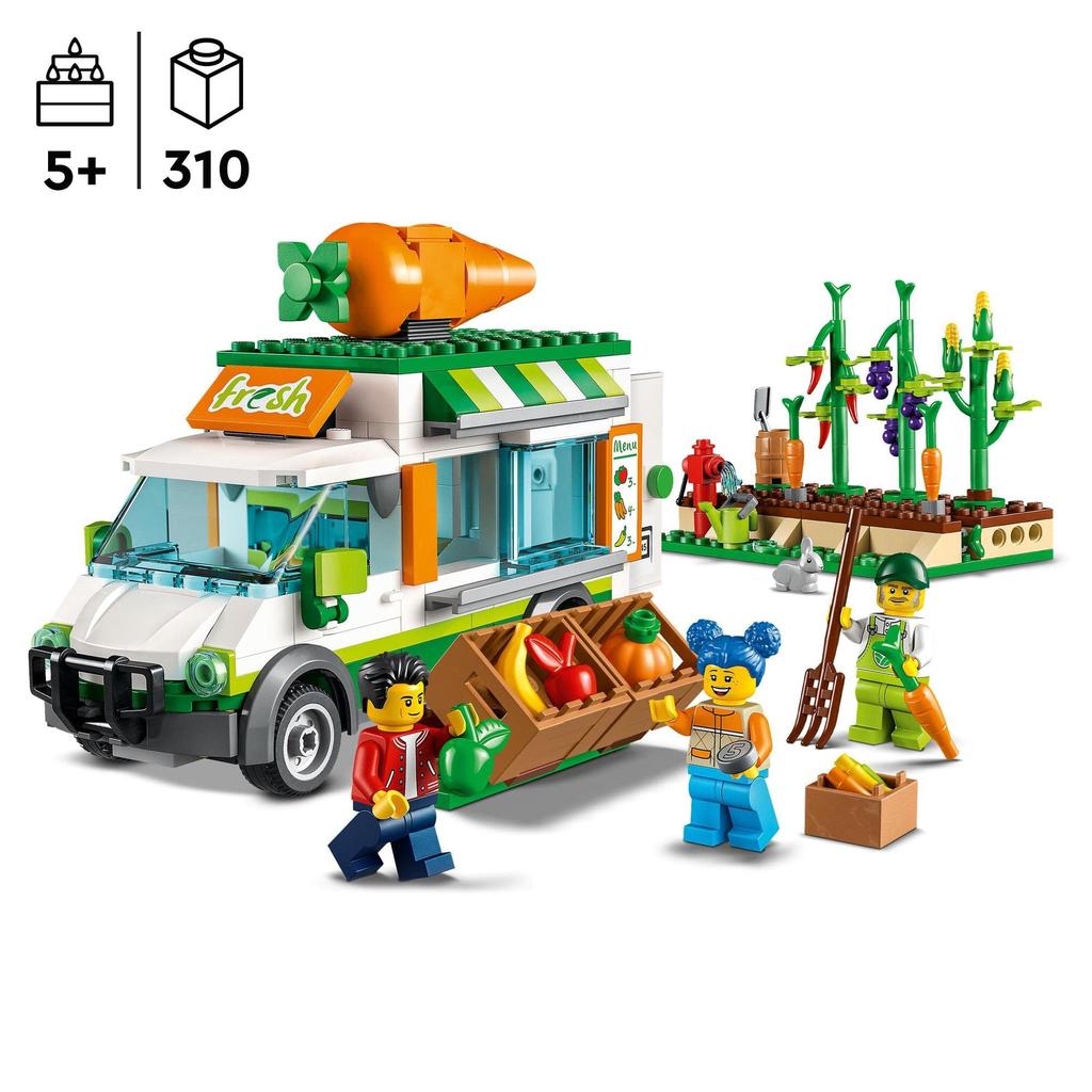 LEGO Samochód City Wagon Wiek 60345, Zabawka, Klocki, Prezent, Samochód, Pojazd, Pojazd, Chłopcy, Dziewczynki, 5+