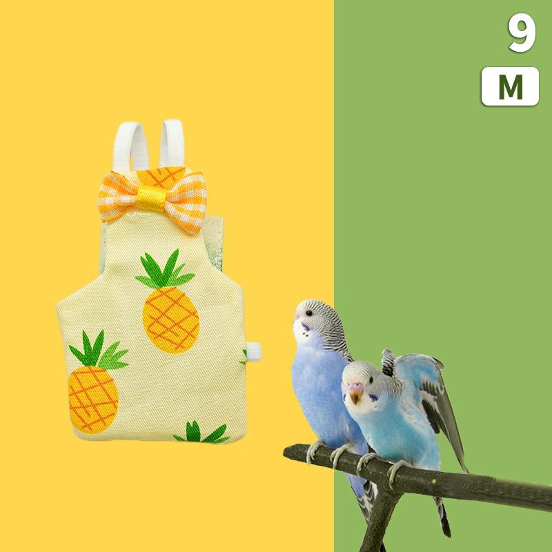 Pañal para Paloma Pañales Para Pájaros Ropa de Tela para Loro Pajarita Lavable Traje de Vuelo para Loro Transpirable Mantener a los Pájaros Limpios