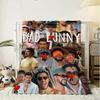 Rapper B-Bad B-Bunny Throw Soft Flannel Throw Blanket, Lightweight Breathable Summer Nap Blanket For Sofa Home Travel Cozy Decor