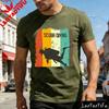 Scuba Diving Silhouette Rainbow Stripe Summer Men TShirt Vintage Style Casual Wear for Beach Outdoor Activities Gift