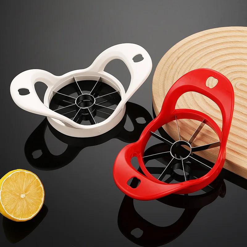 Rostfritt Stål Äppelskärare Frukt Päron Delare Skivare Skär Kärnhusurtagare Matlagning Grönsaksverktyg Hackare Köksprylar Tillbehör