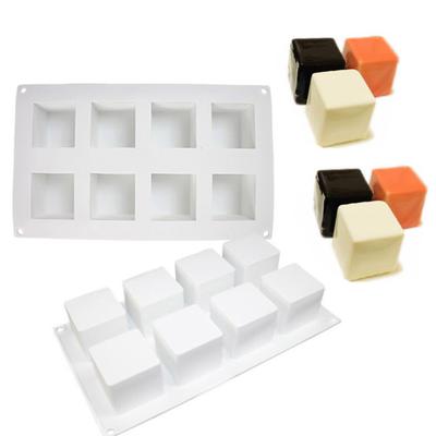 Stampo per Torta al Cioccolato in Silicone Quadrato a 8 Griglie, Stampo per Gelatina, Pasticceria, Attrezzo per Teglia da Forno da Cucina
