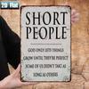 Vintage Metal Sign 20x30cm Humorous Patience Quote Wall Decor
