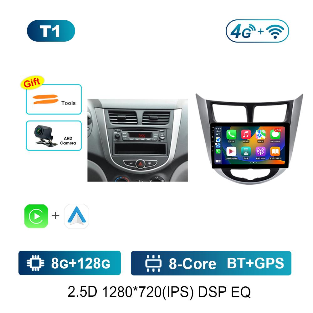 9'' for Hyundai Solaris Accent I25 2010 - 2016 Android OS GPS Car Video Multimedia Player Bluetooth WiFi HD Screen 4G Auto Tools