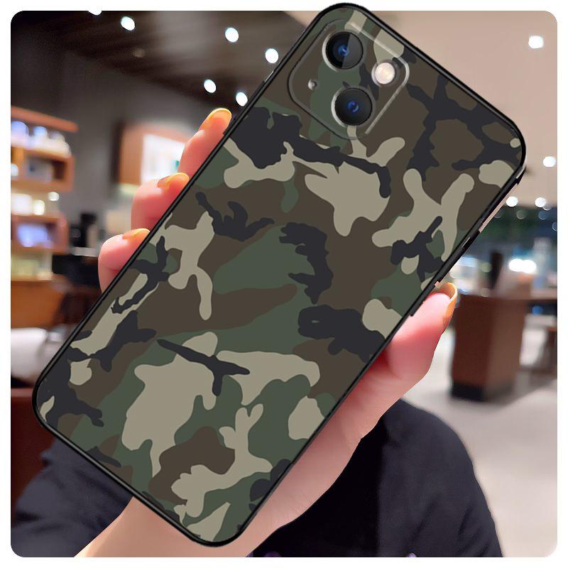 Military Army Camouflage Case For iPhone 17 Pro Max 15 14 13 11 12 16 Pro Max mini 15 16 Plus 16e 17 Air Phone Cover