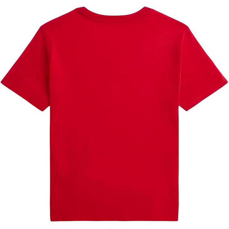 Polo Ralph Lauren Logo Pullover Round Neck Short Sleeve T-Shirt Kids Tops Red CWPOTSHY8020927-600