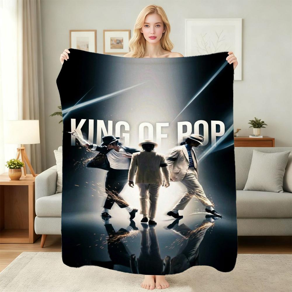 Pop Tribute Pattern Blanket Allseason Fleece Blanket For Bedroom Sofa Bed Home Party Decor New Year Gift