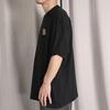 Converse ENJOY THE BREEZE T Shirts Men's Black Crew Neck Moderate Straight Fit 10025453-A01