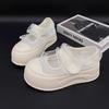 New ballet lace organza net one word Mary Jane shell head white shoes bag head Mary Jane shoes