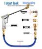 High-Pressure Telescopic Water Hose and Spray Nozzle for Car Wash and Garden Use