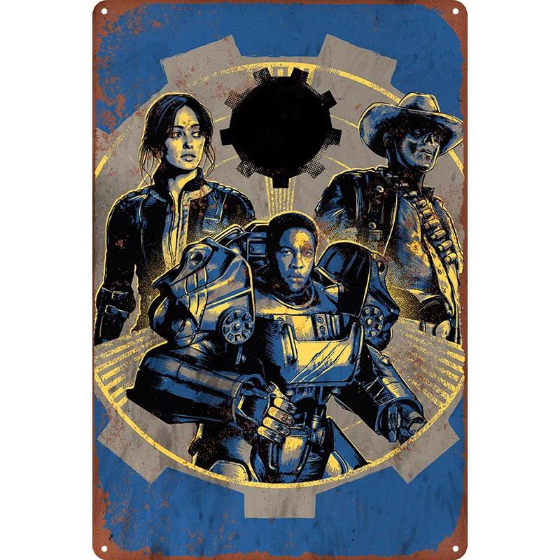 1 Stück Metall-Wandkunst, Vintage-Blechschilder, Dekorationsschilder im Retro-Stil für Spielzimmer, Zuhause, Bar, Poster, Männerhöhle, 7,8 x 11,8 Zoll