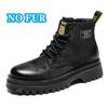 Outdoor Male Casual Leather Basic Boots High Top Wear Mens Desert Boots Leisure Walk Motocross Boots All-Match Men Ankle Botas