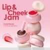 JULYSTAR 4pcs Jelly Lip Tint Set, Moisturizing Solid Lip Gloss for Lips & Cheeks, Multi-Use Hydrating Plumping Lip Balm Tinted Cheek Blush Makeup Gift