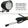 High Brightness Electric Bike Scooter Lamp with Horn Universals Electric Scooter LED Front Light Easy to Installation