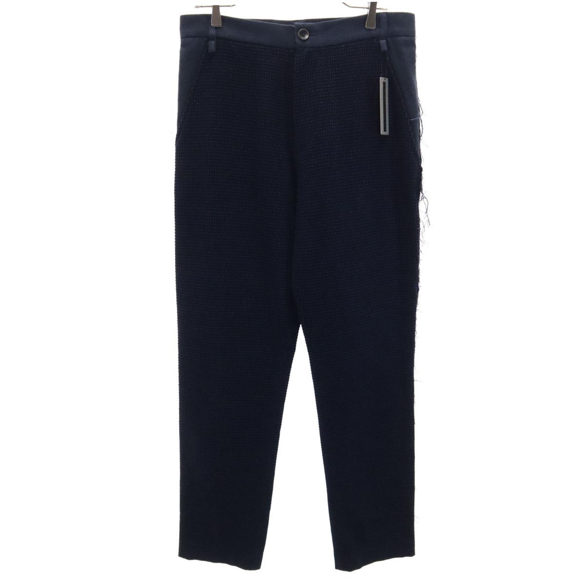 

unused NAPE_ made in Japan Side cut-off processing Slacks pants M-2 Navy Men s Used