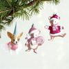 Christmas Tree Gloden Small Pendant Angel-Girls Five-Pointed Star Snowflake House Animal Hanging Ornament Xmas Tree Decoration
