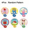 4Pcs Mini Cute Folding Fan Cute Cool Fan Portable Foldable Round Fans  Kids Gift