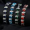 Crystal Jewelry Zircon Inlaid Real Gold Bracelet Popular Jewelry